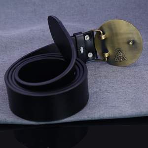 Diseña tu propio lujo Hebilla de cinturón de bronce en blanco Logotipo personalizado Hebillas de clip de cinturón de jeans de metal - Product Image 2