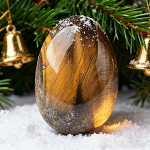 Œuf en œil de tigre de haute qualité, pierre précieuse polie, pour la guérison par le Reiki, la méditation, la décoration intérieure, porte-bonheur, vente en gros - Product Image 3