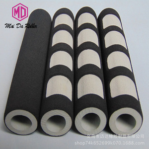 Foaming Tube NBR Rubber <b>Dumbbell</b> Grip Sleeve Black Red 5mm Wall Thickness Universal Fitness Equipment Accessory - Product Image 3