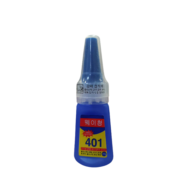 Korea 401-20g Strong  Cyanoacrylate  Adhesive Low White High Strength Universal Quick Drying 401 Super Strong Adhesive