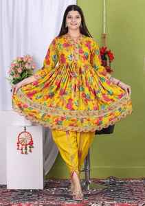 Nouveau best-seller : Peplum ethnique en rayonne avec dhoti et dupatta élégant pour tenue de soirée, en matériaux recyclés, toutes saisons - Product Image 6