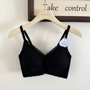 Soutien-gorge <span class=keywords><strong>sexy</strong></span> sans couture en dentelle pour femme, avec bonnets fixes push-up fins pour petites poitrines, anti-affaissement <span class=keywords><strong>et</strong></span> maintien optimal - Product Image 6