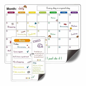 Tableau blanc magnétique effaçable à sec pour réfrigérateur, design personnalisé rectangulaire, calendrier mensuel, liste de choses à faire - Product Image 6