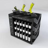 Présentoir de sol rotatif pour accessoires téléphoniques et produits, compatible avec panneaux rainurés (slatwall)