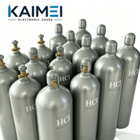 Cilindro de Gas Industrial de Acero de 40L, 47L, 50L, 150 Bar, para Recarga de Gas Ar, N2, He, H2 de Alta Pureza, Estándar ISO9809
