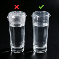 Film alimentaire PVC transparent de 30 cm x 500 m, qualité supérieure, non toxique, pour l'emballage de viande en supermarché, prix usine
