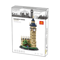 Ensemble de blocs de construction Big Ben et Tour Elizabeth pour la vente en gros, jouets d'architecture emblématique, cadeaux STEM pour importateurs et détaillants