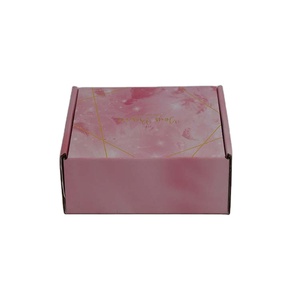 Pink Corrugated Folding Express Custom Jewelry Gift Box Paper For Boxes