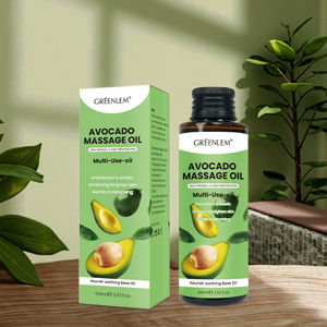 Aceite de masaje de aguacate orgánico Fórmula suave y no pegajosa para hidratar la piel Relajación Aclarar Ingredientes nutritivos - Product Image 2