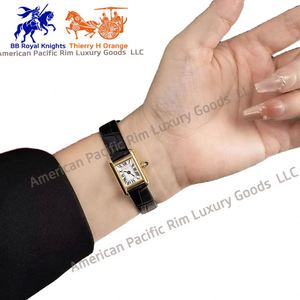 Classic Rectangular Roman Numeral Dial Quartz Watch with Black Leather Strap Elegant Vintage Dress Watch for Women - Product Image 5