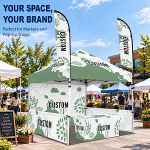 Premium 10x10ft Promotion Canopy Custom Full Pattern Printed Waterproof 600D Oxford <b>Heavy</b> <b>Duty</b> Aluminum Frame <b>Gazebo</b> - Product Image 3