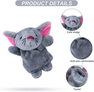 Ce Chứng Nhận Số Lượng Lớn Bán Buôn 10Pcs Nhung Tùy Chỉnh Thực Hiện Mini Voi Vịt plushies Trẻ Em Mềm Đồ Chơi Sang Trọng Ngón Tay Con Rối - Product Image 2