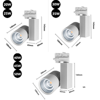 Lampu sorot LED Cob Modern lampu langit-langit alumunium sorot dalam ruangan dapat disesuaikan dengan visibilitas tinggi