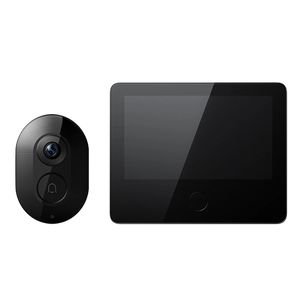 Caméra de surveillance intelligente <span class=keywords><strong>Xiaomi</strong></span> Smart Cat Eye 2 Standard, écran HDR 5 pouces, caméra HD 3MP, vision nocturne infrarouge grand angle 180 degrés, noir - Product Image 1