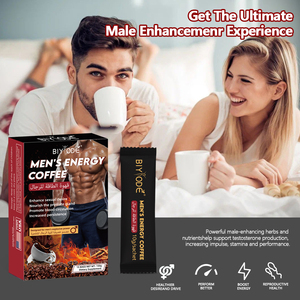 Café Biyode (Venta al por Mayor) para Hombres: Impulso de Energía y Vitalidad (Raíz de Maca y Ginseng) 15 Sobres - Product Image 3