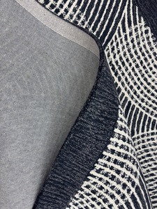 Alfombra Rectangular de Lana Anudada a Mano con Diseño Abstracto Moderno en Blanco y Negro, Suave, Premium, Ecológica y Apta para Mascotas para Sala de Estar - Product Image 4