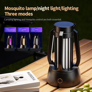 Lampe anti-moustiques électrique portable 3 modes avec éclairage de camping, rechargeable USB, piège à insectes et tue-mouches pour patio et bureau - Product Image 2