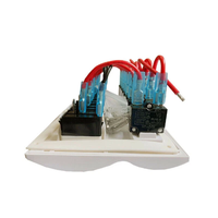 Panneau d'interrupteurs à bascule blanc pour bateau, 8 interrupteurs marche/arrêt, LED bleue, 120 mm, 12-24V, pour caravane