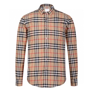 Camisa Burberry con Patrón de Diamantes Negros para Hombre, Corte Entallado, Clásica, Casual, Formal, para Otoño - Product Image 6
