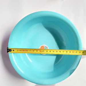 Bassine en plastique R424, 22 cm, pour laver les légumes et les fruits. Vente en gros disponible à 1 ou 2 yuans l'unité. - Product Image 5