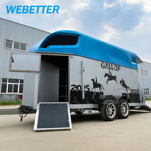 WEBETTER Remolque de <span class=keywords><strong>Caballos</strong></span> Estándar Europeo Portador de <span class=keywords><strong>Caballos</strong></span> Autocaravana Remolque de Transporte de <span class=keywords><strong>Caballos</strong></span> de Lujo - Product Image 2