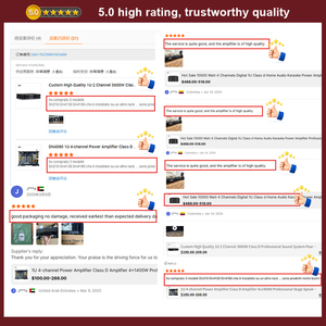 DN4080 1U 4-канальный усилитель мощности Профессиональный усилитель мощности класса D 4x1400 Вт Усилитель мощности - Product Image 5