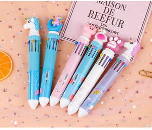 New 10-Color Ballpoint <strong>Pen</strong> for Girls Creative Cartoon Silicone with Heart Design Cute Push Multi-Colored Student <strong>Pen</strong> - Product Image 2