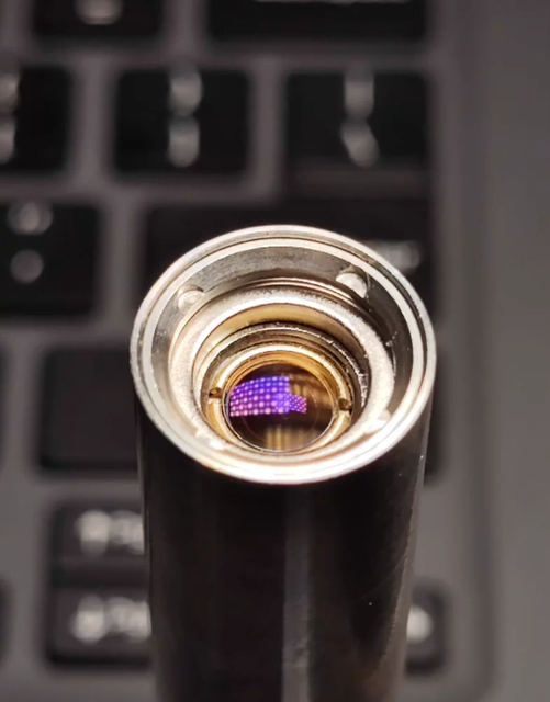 405nm 800mW High Power Violet Laser Torch Blue Sapphire Lens Stainless Steel Body for Fluorescence Inspection Scientific