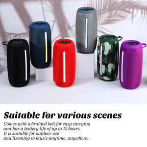 Tg663 Xi Lanh Hình Dạng Màu Xanh Răng RGB Đèn Loa Mini Xách Tay Loa Siêu Trầm Thể Thao Không Dây Loa Không Thấm Nước Loa - Product Image 2