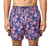 Shorts de plage pour hommes grande taille, respirants, infroissables, à taille élastique avec cordon de serrage, imprimés, style streetwear décontracté, en polyester tissé à séchage rapide