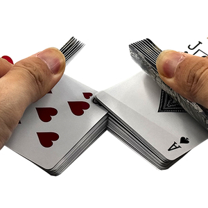 Nhà máy tùy chỉnh in ấn phong cách hiện đại 350 GSM cao cấp Đức lõi Đen giấy bền Poker thẻ với phía trước của bạn và trở lại thiết kế - Product Image 3