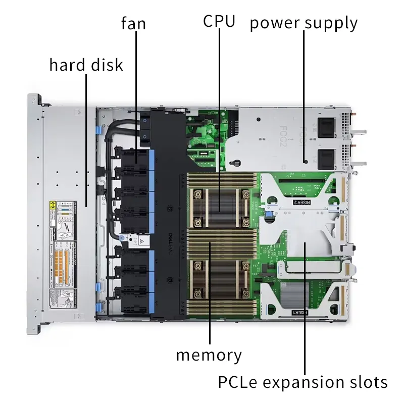 Servidor 1U Rack Xeon ERP Enterprise Database Servidor de armazenamento de alto desempenho PowerEdge R650 R640 R650xs mais barato