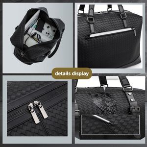 Bolsa de Viaje Deportiva Unisex Personalizable con Logotipo, de Cuero PU, con Cierre, Resistente al Agua, con Patrón Geométrico, Organizador para Gimnasio - Product Image 4