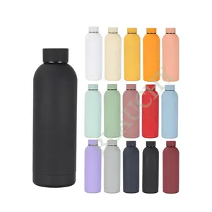 Hot Sale Factory 17oz Double Wall Stainless Steel Sport Cup Custom Logo Insulated Drink Bottle Tumbler Water Bottle 500ml