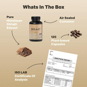 OEM fabbrica diretta Himalayan Shilajit estratto capsule integratore naturale a base di erbe per il supporto cognitivo energetico-adattogeno per gli uomini - Product Image 4