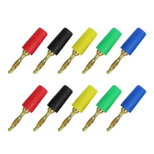 Mini 2MM Stackable Gold Plated Copper Banana Plug