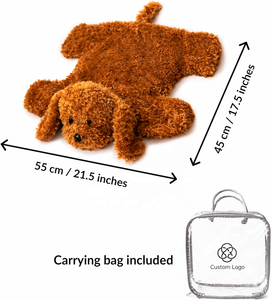 Coussin lesté de 5 lb pour enfants, animal sensoriel apaisant, compagnon canin, jouet en peluche personnalisé, animaux en peluche lestés réconfortants pour l'anxiété - Product Image 2