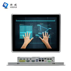 YENTEK 15 inç tablet pc IP65 su geçirmez intel J6412 Win10/Linux VGA HD 6 COM VESA dokunmatik ekran endüstriyel Panel PC
