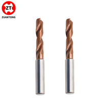 ZUANTONG 1 pièce CNC 60 degrés, foret 5D en acier au tungstène allié avec revêtement titane pour machine de taraudage, pour métaux faibles/moyens/forts