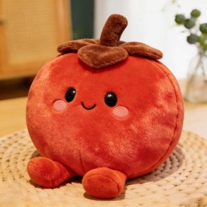Muñeco de Peluche de Tomate Personalizado de Alta Calidad y Bajo MOQ, OEM/ODM, Regalo para Niños, Juguete Súper Suave - Product Image 1