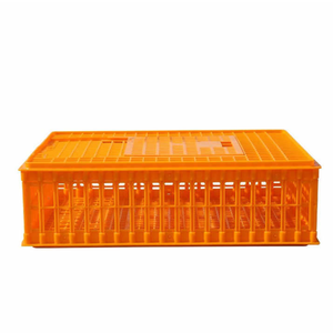 Gabbie Lunghe in Plastica Arancione per Polli, Stampate a Iniezione, per Trasporto Pollame Vivo con Coperchio - Product Image 3