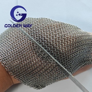 Chaussettes anti-coupure en maille de chaîne d'acier inoxydable, tissu de sécurité en maille de chaîne pour la coupe du bois et les sports - Product Image 3
