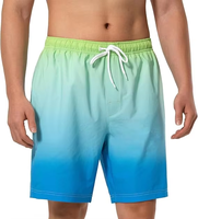 Shorts de bain décontractés et confortables pour hommes, personnalisables, à taille mi-haute, séchage rapide, respirants, avec broderie et taille élastique – Vente en gros