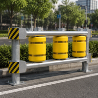 Barrière de sécurité routière rotative galvanisée à chaud IP67, système de protection routière absorbant l'énergie