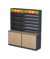 Étagères de supermarché légères et robustes caisse enregistreuse Cigarette armoire à vin présentoir pour utilisation en magasin en métal