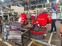 Scie à ruban métallique pour la découpe des métaux, équipement de sciage à ruban horizontal industriel