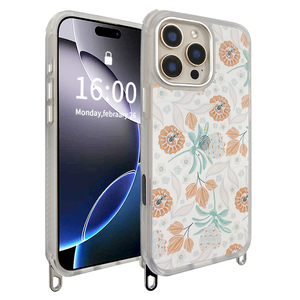 เคสโทรศัพท์แม่เหล็กอัจฉริยะพิมพ์ลายดอกไม้สีใสไล่ระดับสีสำหรับ <span class=keywords><strong>iPhone</strong></span> 16 15 - Product Image 1