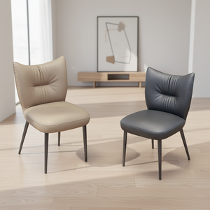 इतालवी शैली की लक्जरी सरल भोजन कुर्सी आधुनिक सीट मोटी स्थिर होटल डाइनिंग कुर्सी - Product Image 4