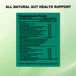 Cápsulas para la Limpieza del Hígado y Colon con Extracto de Cardo Mariano y Alcachofa, Suplementos Dietéticos para la Salud del Hígado, Suministro de Fábrica - Product Image 6