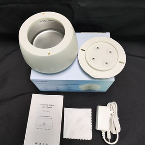 เครื่องทำความสะอาดฟันอัลตราโซนิกแบบกันน้ำ IPX7 ของ OEM พร้อมถังสแตนเลสขนาด 250 มล. เครื่องทำความสะอาดฟันอัลตราโซนิกแบบพกพาสำหรับอุปกรณ์จัดฟัน - Product Image 6